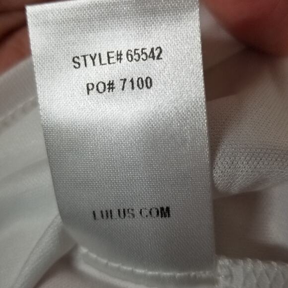 Lulus Dress XS Moment In The Sun White Lace Off-the-Shoulder - Picture 8 of 9